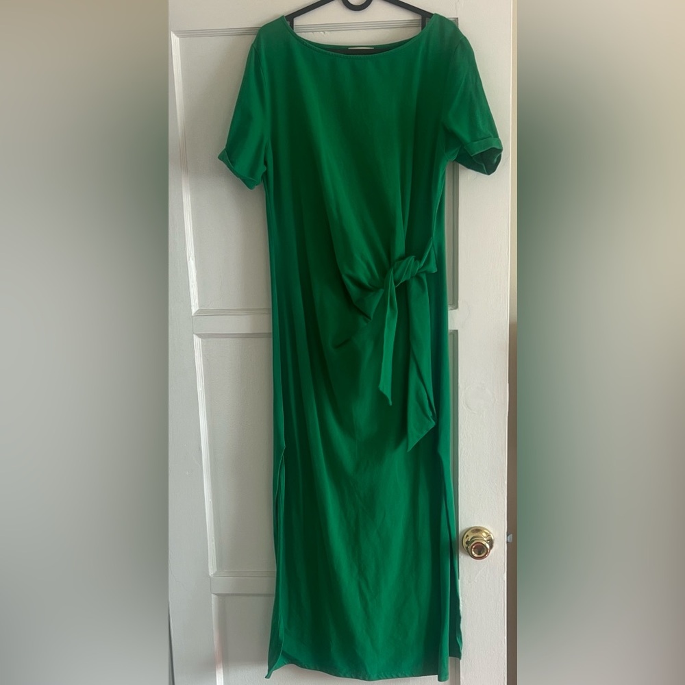 Sezane Kelly Green Pippa dress long - Picture 2 of 9